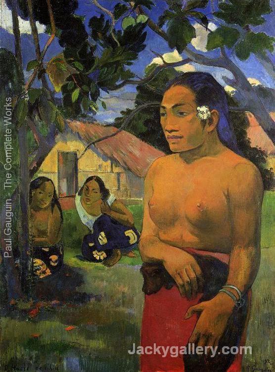 E Haere Oe I Hia Aka Where Are You Going by Paul Gauguin paintings reproduction